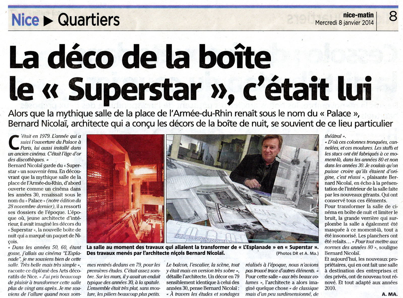 Nice-Matin Janvier 2014